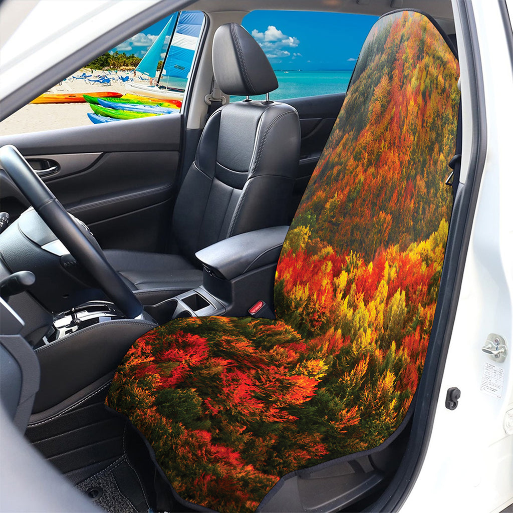 Autumn Mountain Print Waterproof Car Seat Cover