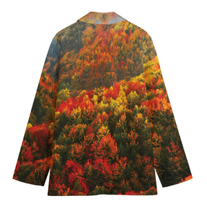 Autumn Mountain Print Women's Blazer