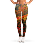 Autumn Mountain Print Women's Leggings