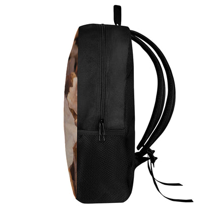 Autumn Oak leaf Print 17 Inch Backpack