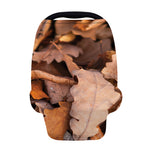 Autumn Oak leaf Print Baby Seat Cover