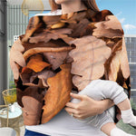 Autumn Oak leaf Print Baby Seat Cover