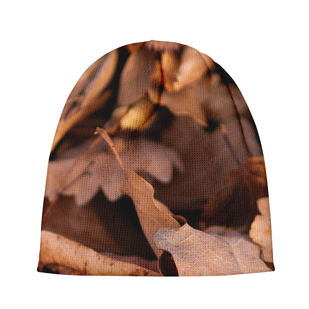 Autumn Oak leaf Print Beanie