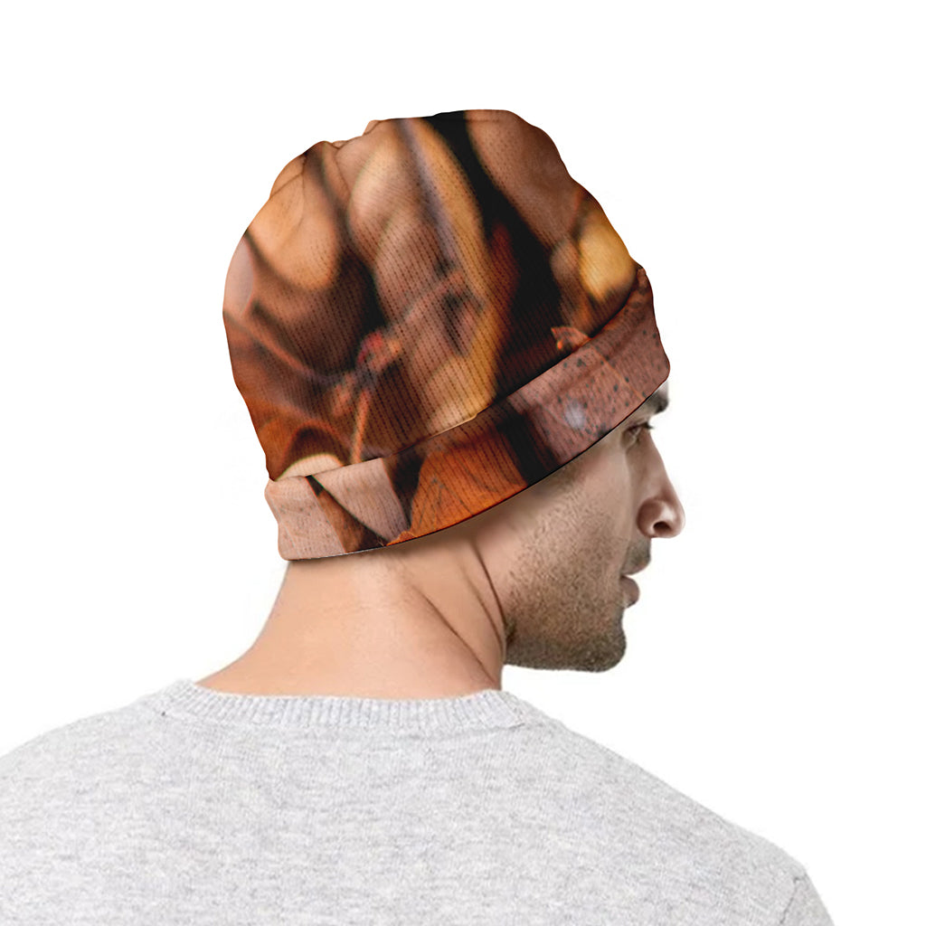 Autumn Oak leaf Print Beanie