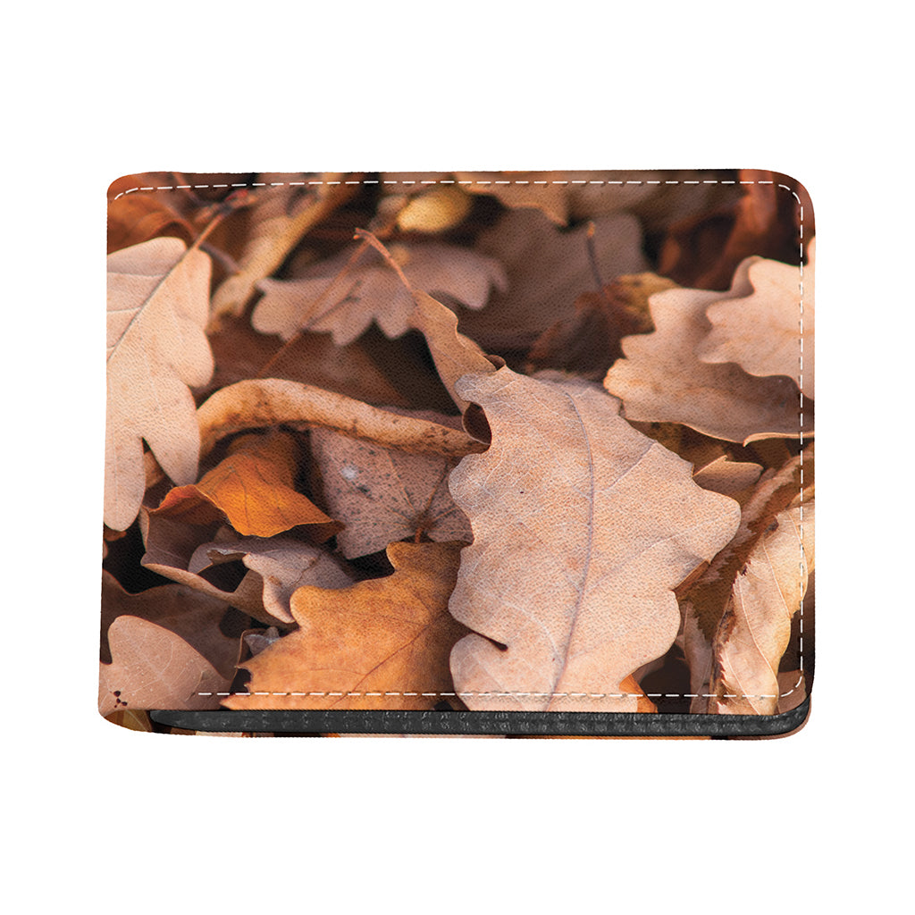 Autumn Oak leaf Print Bifold Wallet