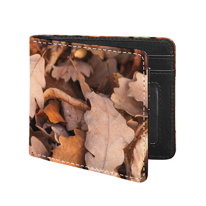 Autumn Oak leaf Print Bifold Wallet