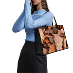 Autumn Oak leaf Print Canvas Tote Bag