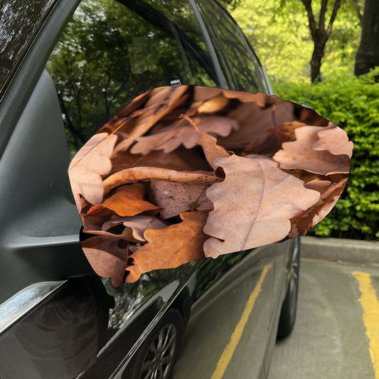 Autumn Oak leaf Print Car Side Mirror Covers