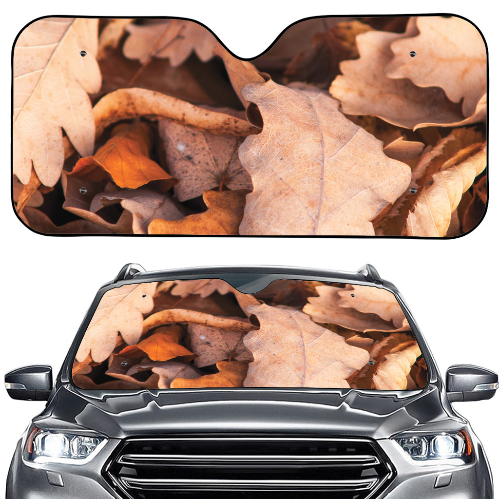 Autumn Oak leaf Print Car Windshield Sun Shade