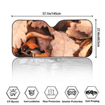 Autumn Oak leaf Print Car Windshield Sun Shade