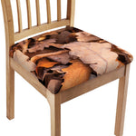 Autumn Oak leaf Print Chair Cushion Cover