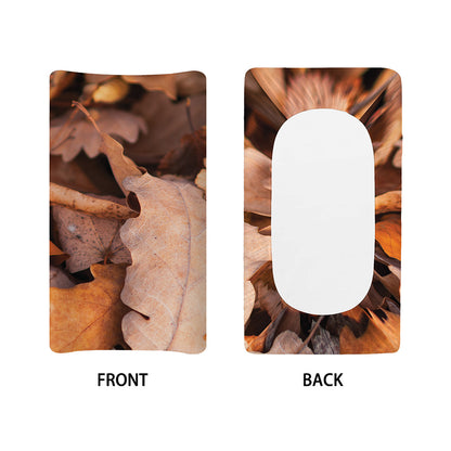 Autumn Oak leaf Print Changing Pad Cover