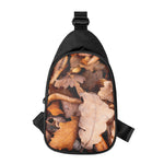 Autumn Oak leaf Print Chest Bag