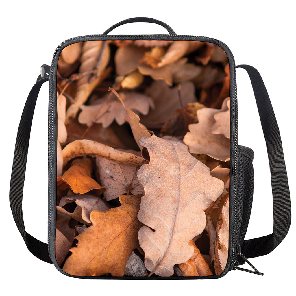 Autumn Oak leaf Print Crossbody Lunch Bag