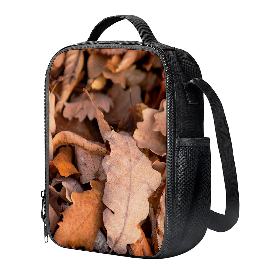 Autumn Oak leaf Print Crossbody Lunch Bag