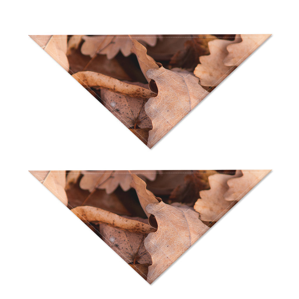 Autumn Oak leaf Print Dog Bandana