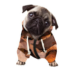 Autumn Oak leaf Print Dog Zip Up Hoodie