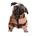 Autumn Oak leaf Print Dog Zip Up Jacket