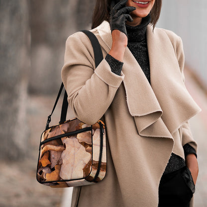 Autumn Oak leaf Print Double Strap Bible Bag