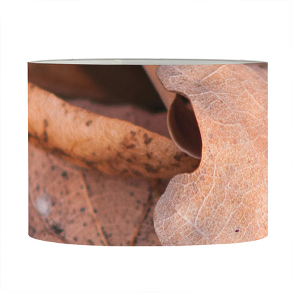 Autumn Oak leaf Print Drum Lamp Shade