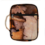 Autumn Oak leaf Print Front Pocket Bible Bag