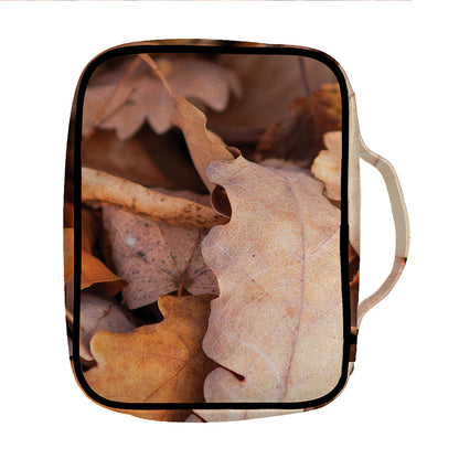 Autumn Oak leaf Print Front Pocket Bible Bag