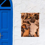 Autumn Oak leaf Print Garden Flag