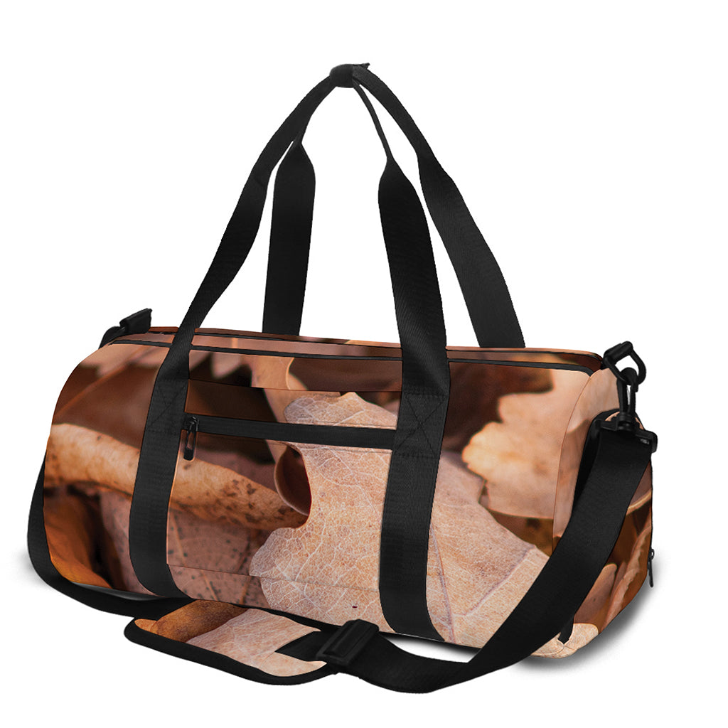 Autumn Oak leaf Print Gym Bag