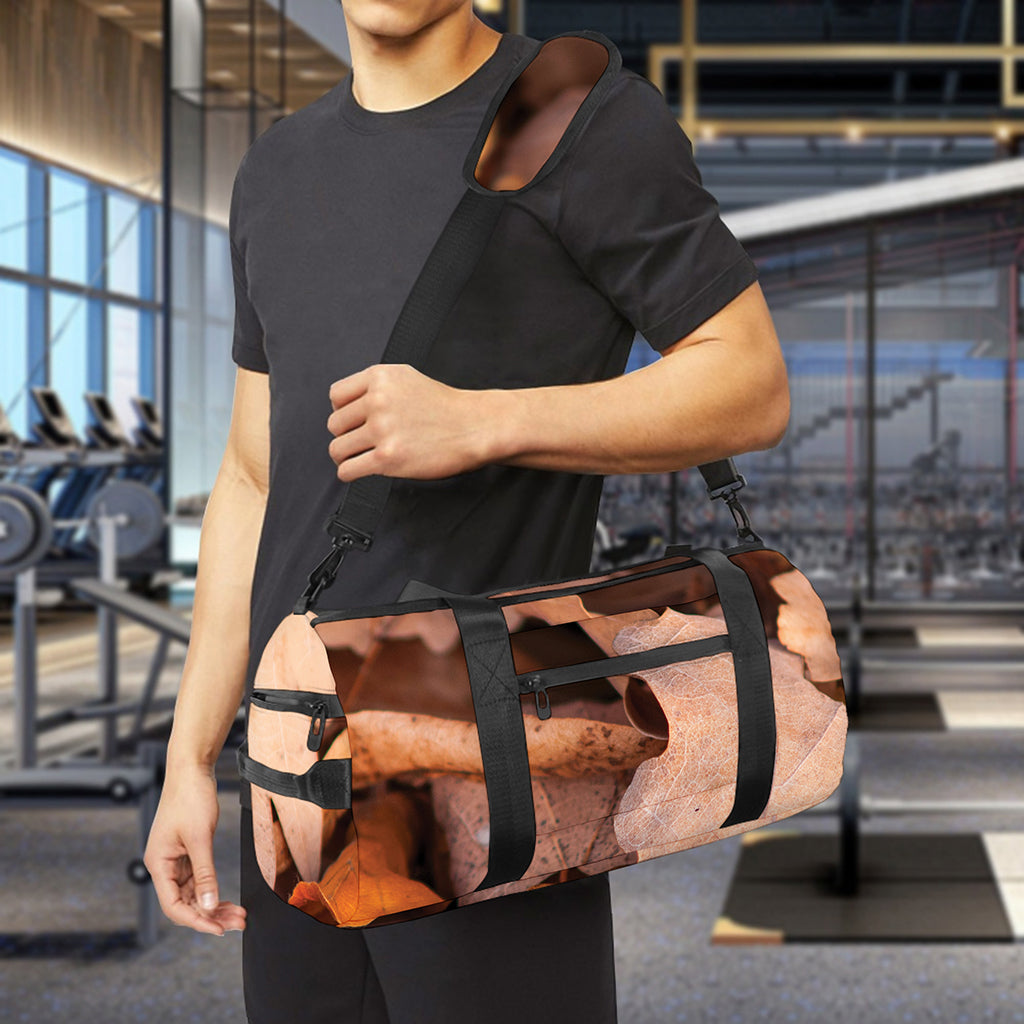 Autumn Oak leaf Print Gym Bag