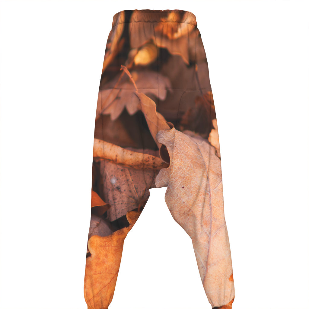 Autumn Oak leaf Print Hammer Pants