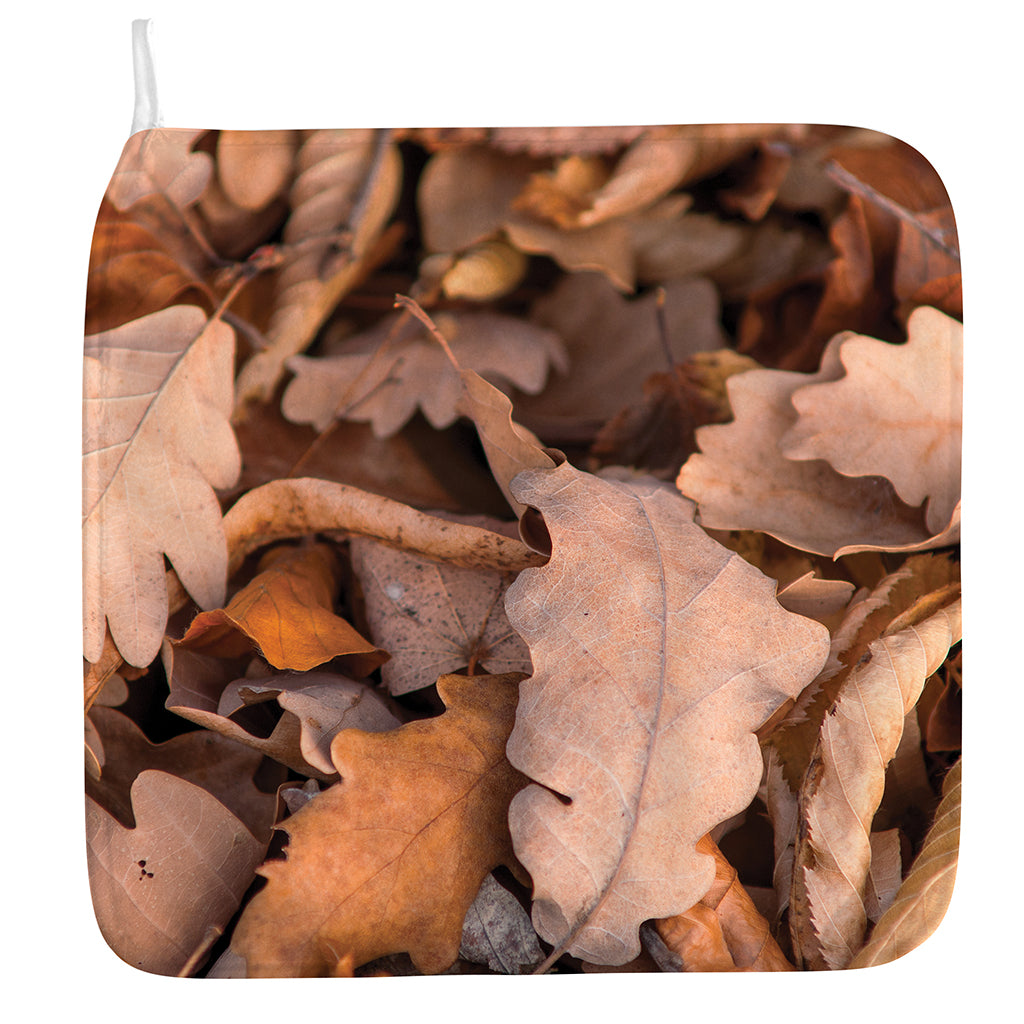 Autumn Oak leaf Print Hand Towel