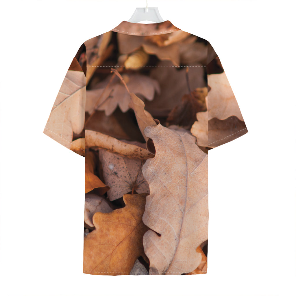 Autumn Oak leaf Print Hawaiian Shirt