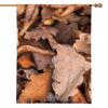 Autumn Oak leaf Print House Flag