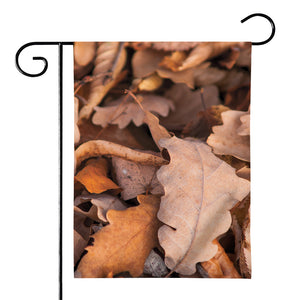 Autumn Oak leaf Print House Flag