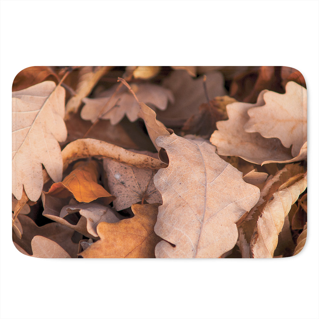 Autumn Oak leaf Print Indoor Door Mat