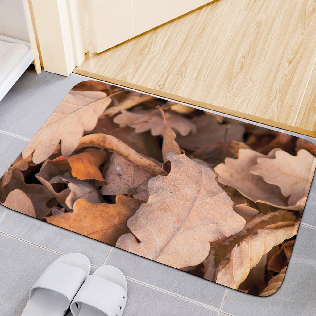 Autumn Oak leaf Print Indoor Door Mat