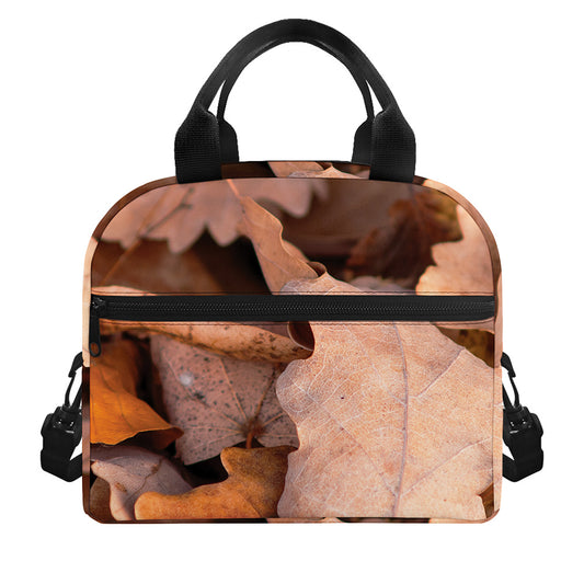 Autumn Oak leaf Print Insulated Lunch Bag