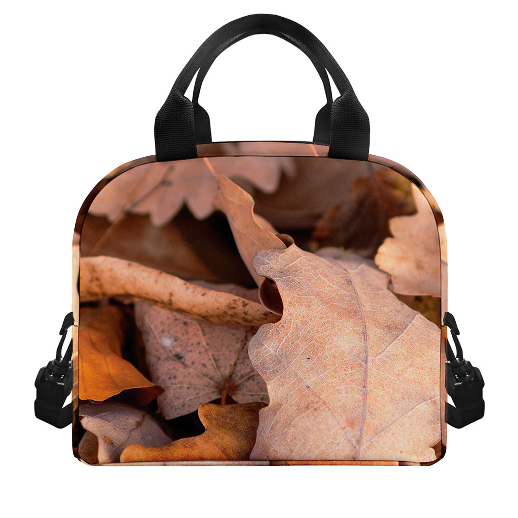 Autumn Oak leaf Print Insulated Lunch Bag