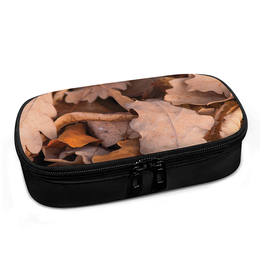 Autumn Oak leaf Print Insulin Cooler Travel Case