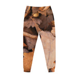 Autumn Oak leaf Print Jogger Pants