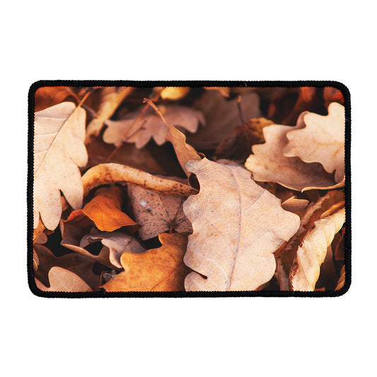 Autumn Oak leaf Print Kitchen Mat