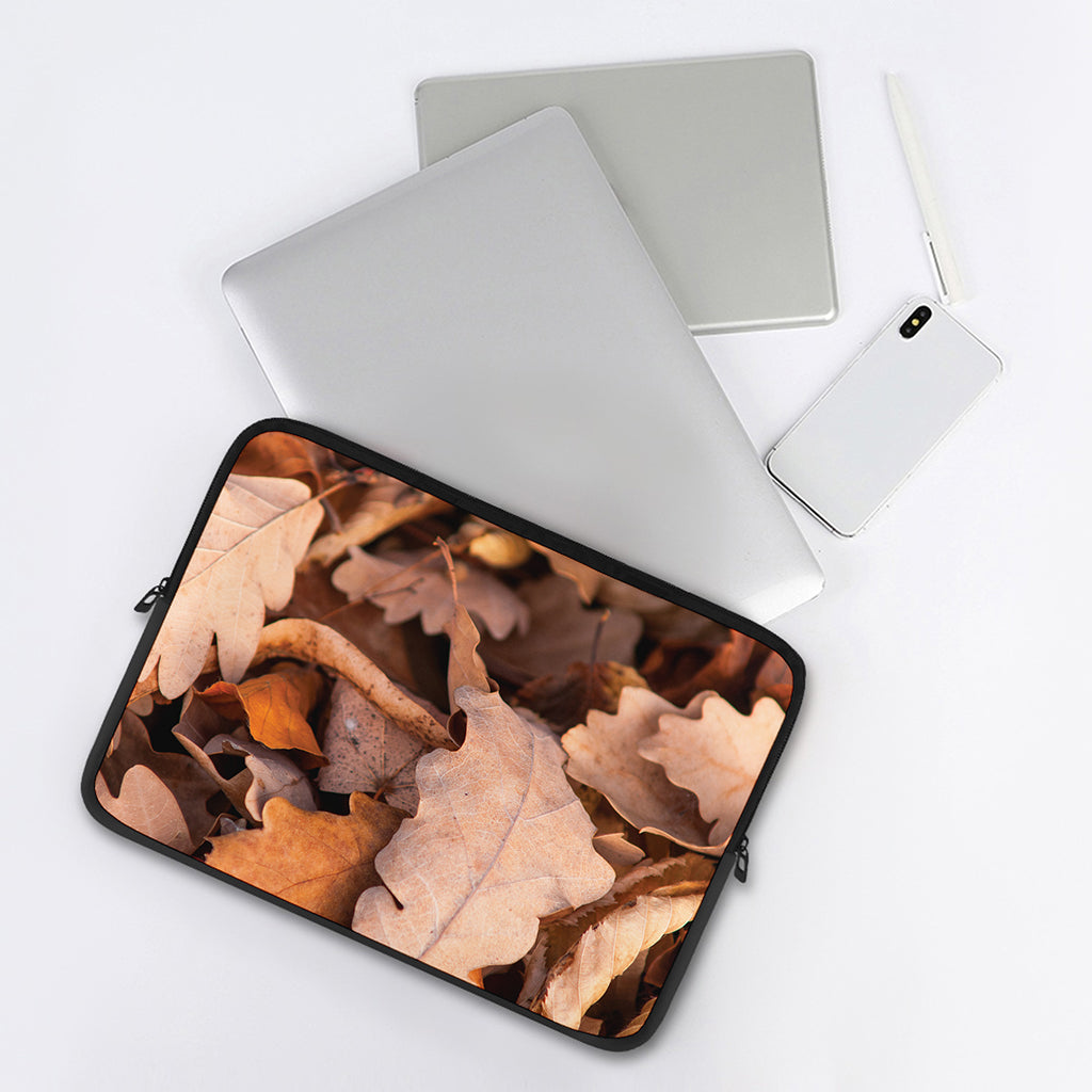 Autumn Oak leaf Print Laptop Sleeve