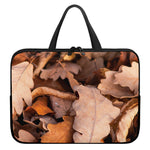 Autumn Oak leaf Print Laptop Sleeve With Handle