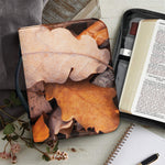 Autumn Oak leaf Print Leather Bible Cover