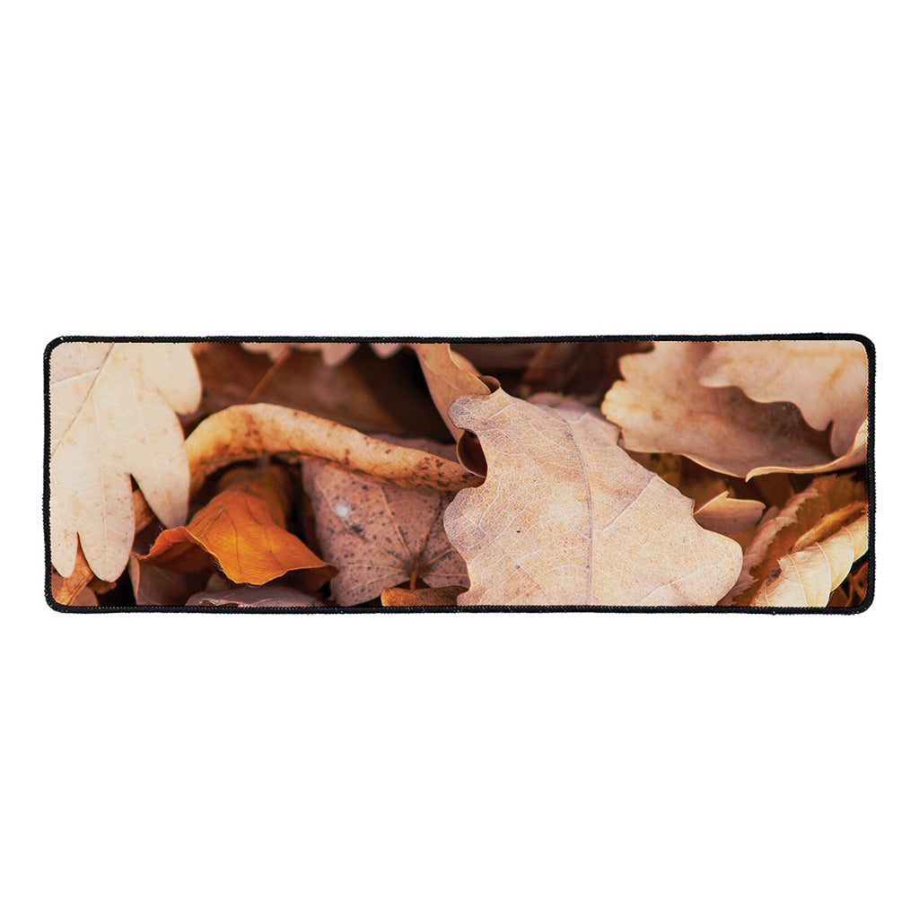 Autumn Oak leaf Print Long Kitchen Mat
