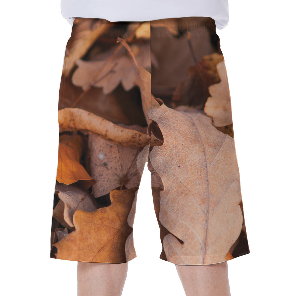 Autumn Oak leaf Print Men's Beach Shorts