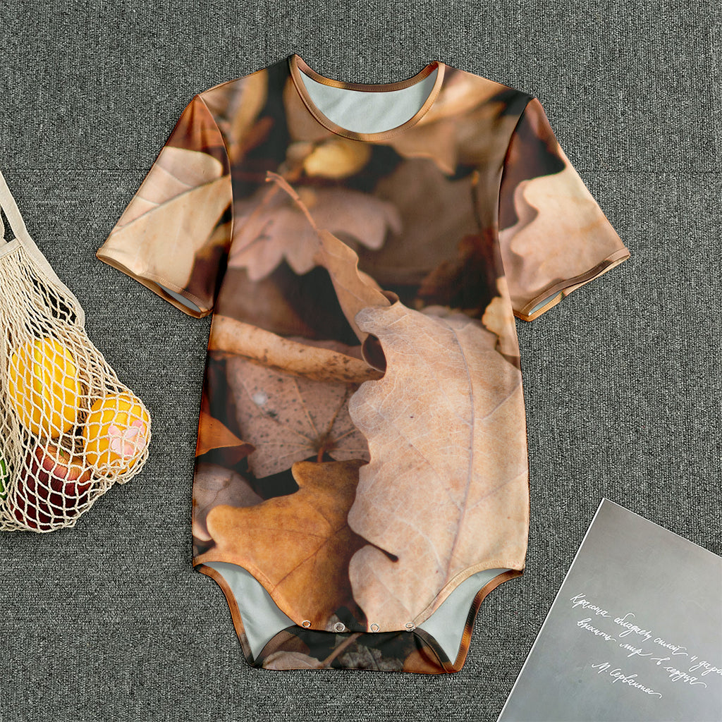 Autumn Oak leaf Print Men's Bodysuit