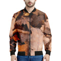 Autumn Oak leaf Print Men's Bomber Jacket
