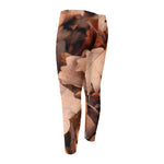 Autumn Oak leaf Print Men's Compression Pants