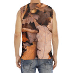 Autumn Oak leaf Print Men's Fitness Tank Top